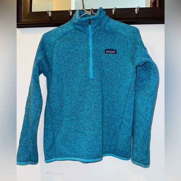 Patagonia Women’s 1/2 Zip Better Sweater Pullover Fleece Teal Size Small - Picture 1 of 7